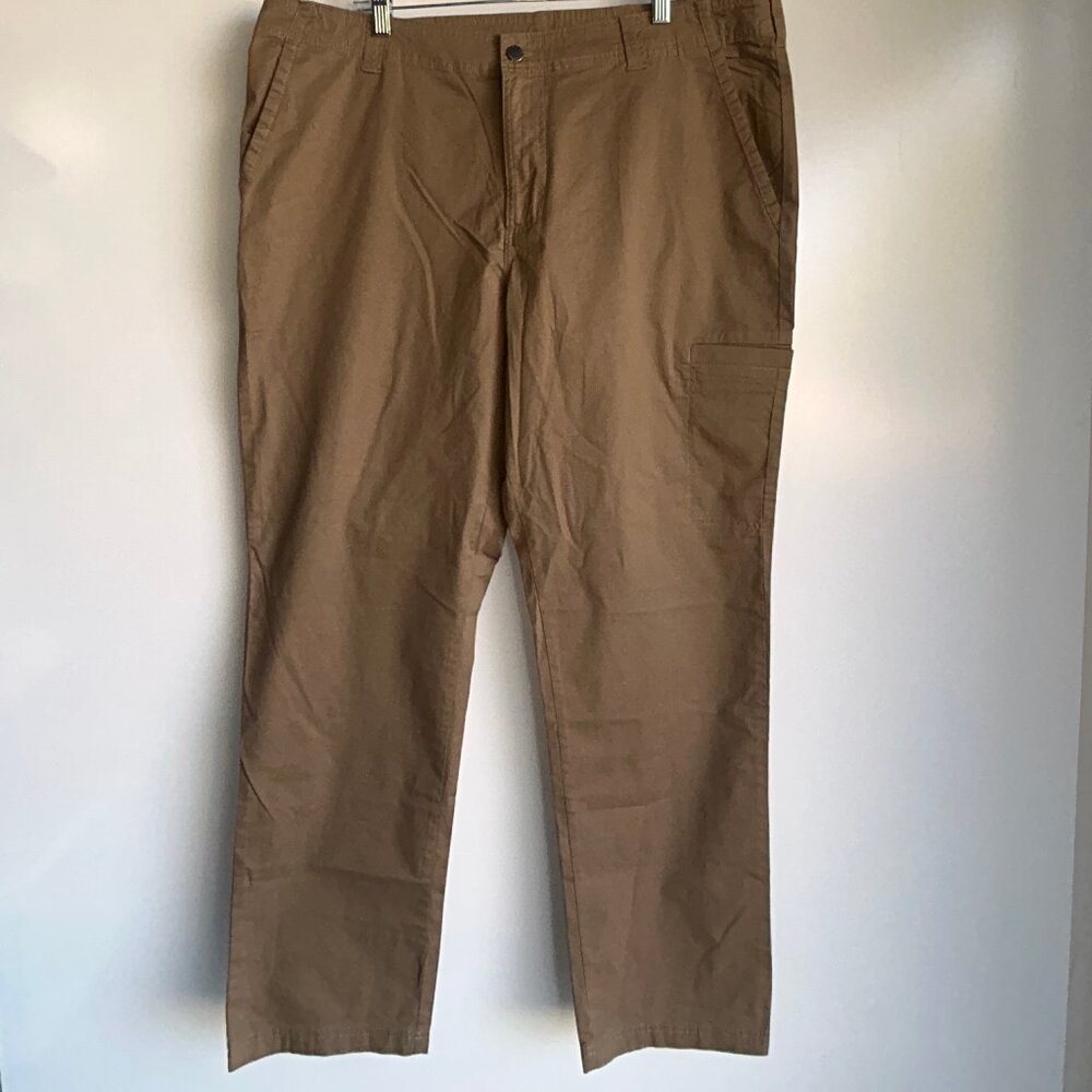 NWT Columbia Straight Fit Brown Cotton Blend Pants Men's Size 40x32